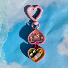Load image into Gallery viewer, Mini Pink Heart Pocket World BAG CHARMS