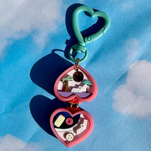 Load image into Gallery viewer, Mini Pink Heart Pocket World BAG CHARMS