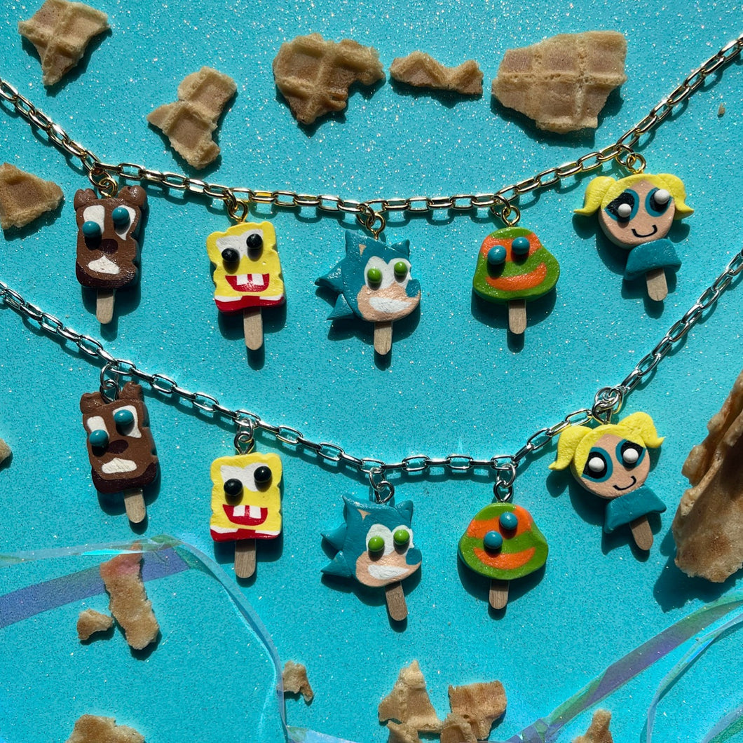 Ice Cream Truck Charm Necklace - Summer Edition A