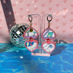 Mini Pool Party Pocket World EARRINGS