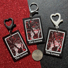 Load image into Gallery viewer, The Lovers Tarot BAG CHARMS
