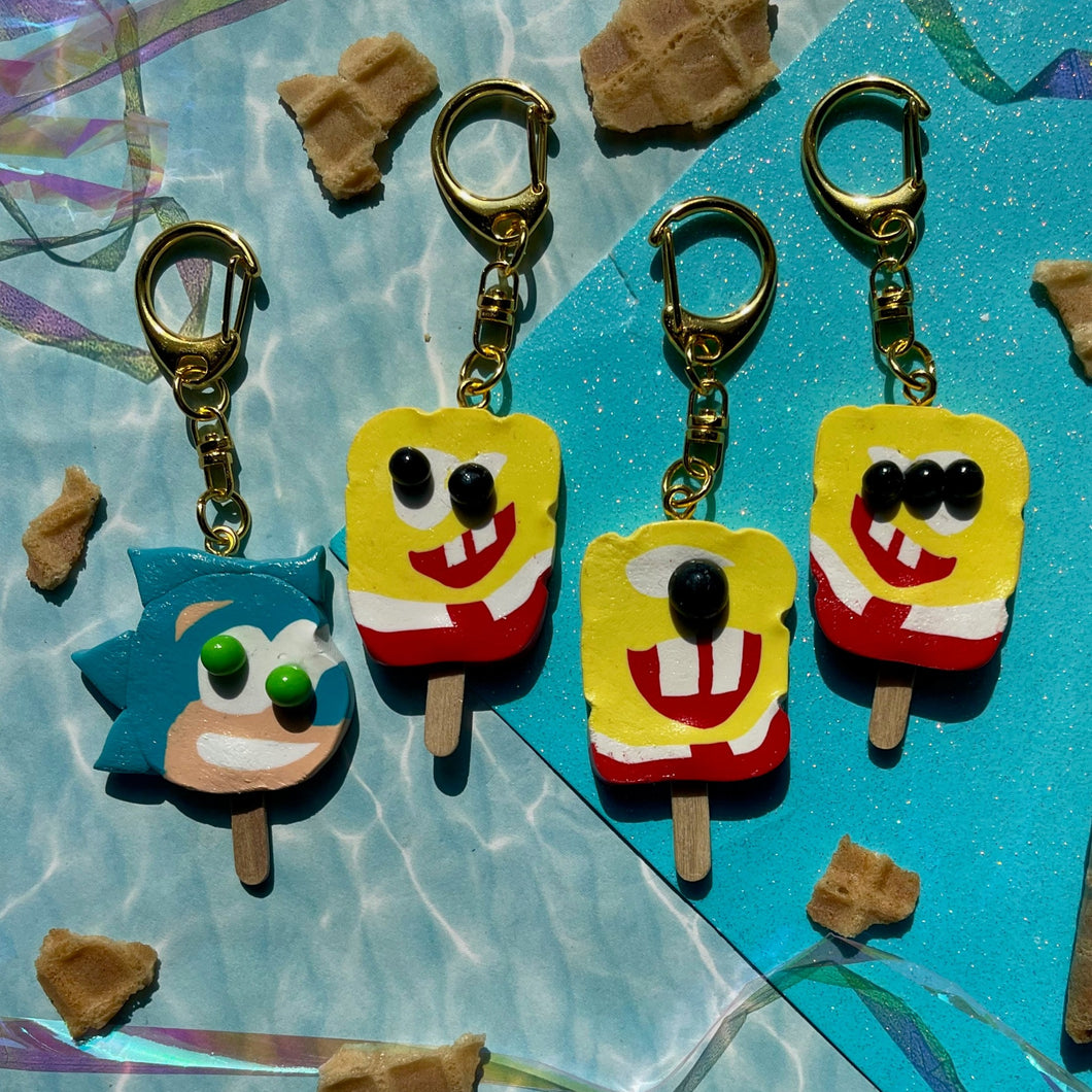 Ice Cream Truck BAG CHARMS - Gold