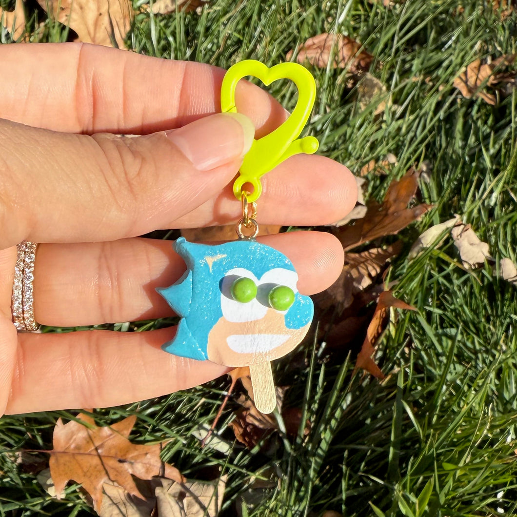 SECONDS Blue & Fast Bag Charm