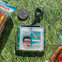 Load image into Gallery viewer, Got Dang Hot Dog Acrylic Keychain
