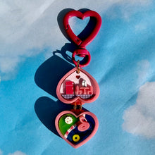 Load image into Gallery viewer, Mini Pink Heart Pocket World BAG CHARMS
