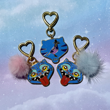 Load image into Gallery viewer, Derpy Enamel Keychain *REVERSIBLE*
