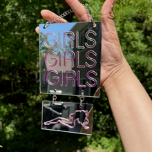 Load image into Gallery viewer, Girls Girls Girls Mirrored Wall Hanging *TWO SIZES!*

