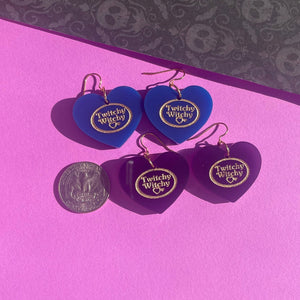 Twitchy Witchy Pocket World Heart Dangles