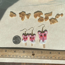 Load image into Gallery viewer, Pink Cat Fun Pop  - Single Earring
