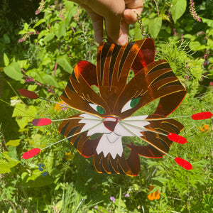 Tiger Lily Mirrored Wall Hanging