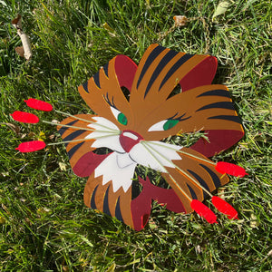 XL Tiger Lily Mirrored Wall Hanging *MADE TO ORDER*